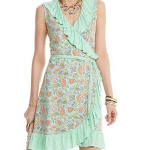 Matilda Jane floral wrap with ruffles